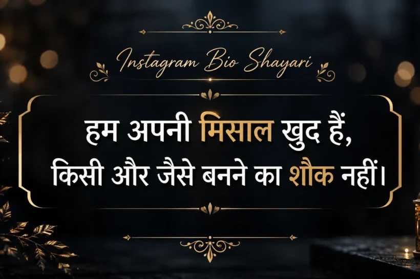 instagram bio shayari hindi